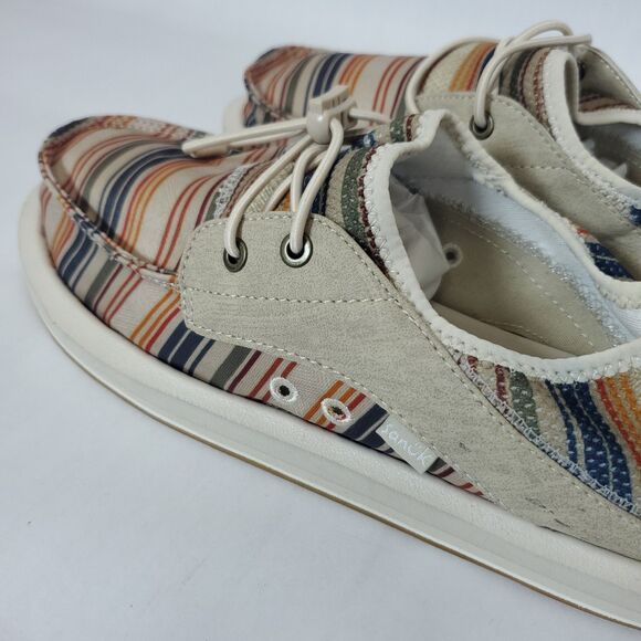 Sanuk Women's Hemp Loafers Slip On Soft Top Foam Multicolor FB1122A Size 11 - Picture 6 of 12